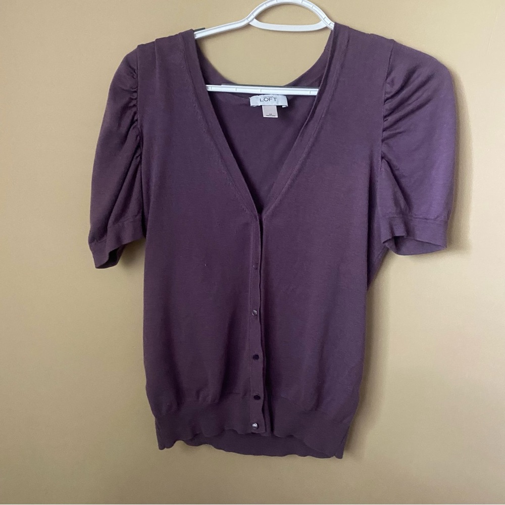 Purple Loft Ann Taylor Cardigan Size Medium